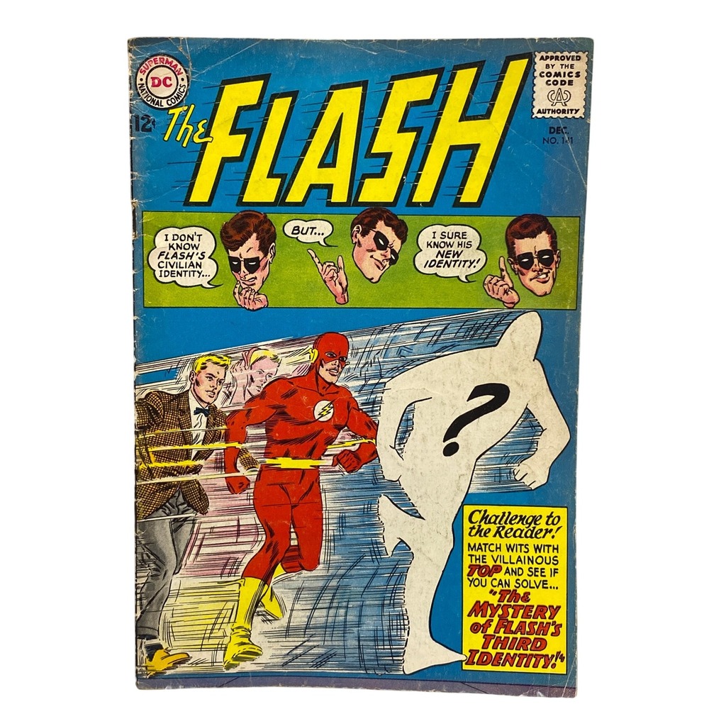 1963 The Flash Comic Book #141‎ Vintage Collectible Silver Age Advertising